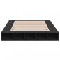 Preview: Bettgestell Schwarz 150x200 cm Holzwerkstoff