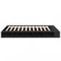 Preview: Bettgestell Schwarz 140x200 cm Holzwerkstoff