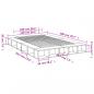 Preview: Bettgestell Schwarz 140x200 cm Holzwerkstoff