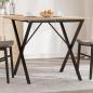 Preview: ARDEBO.de - Esstisch-Gestell in X-Form 70x70x73 cm Gusseisen