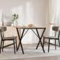 Preview: Esstisch-Gestell in X-Form 70x70x73 cm Gusseisen
