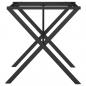 Preview: Esstisch-Gestell in X-Form 70x70x73 cm Gusseisen