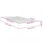 Preview: Bettgestell Grau Sonoma 90x190 cm Holzwerkstoff
