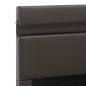 Preview: Bett mit Bettkasten Hydraulisch LED Grau Kunstleder 140x200 cm