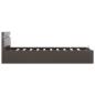 Preview: Bett mit Bettkasten Hydraulisch LED Grau Kunstleder 140x200 cm