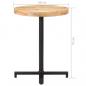 Preview: Bistrotisch Rund Ø60x75 cm Raues Mangoholz