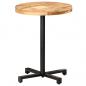 Preview: Bistrotisch Rund Ø60x75 cm Raues Mangoholz