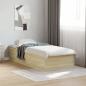 Preview: Bettgestell Sonoma-Eiche 75x190 cm Holzwerkstoff
