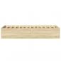 Preview: Bettgestell Sonoma-Eiche 75x190 cm Holzwerkstoff