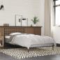 Preview: ARDEBO.de - Bettgestell Grau Sonoma 100x200 cm Holzwerkstoff und Metall