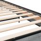 Preview: Bettgestell Grau Sonoma 100x200 cm Holzwerkstoff und Metall