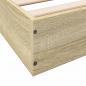 Preview: Bettgestell Sonoma-Eiche 75x190 cm Holzwerkstoff