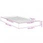 Preview: Bettgestell Sonoma-Eiche 75x190 cm Holzwerkstoff