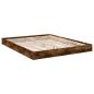 Preview: Bettgestell Räuchereiche 160x200 cm Holzwerkstoff