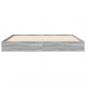 Preview: Bettgestell Grau Sonoma 140x200 cm Holzwerkstoff