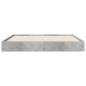 Preview: Bettgestell Betongrau 140x200 cm Holzwerkstoff