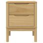 Preview: Nachttisch Wachsbraun 45x39x57 cm Massivholz Kiefer