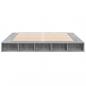 Preview: Bettgestell Grau Sonoma 200x200 cm Holzwerkstoff