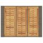 Preview: Gartentisch mit Holzplatte Grau 105x80x110 cm Poly Rattan