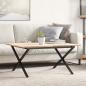 Preview: ARDEBO.de - Couchtisch-Gestell in X-Form 70x60x43 cm Gusseisen