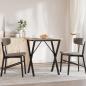 Preview: Esstisch-Gestell in X-Form 60x40x73 cm Gusseisen