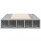 Preview: Bettgestell Grau Sonoma 100x200 cm Holzwerkstoff