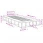 Preview: Bettgestell Betongrau 90x200 cm Holzwerkstoff