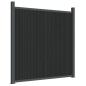 Preview: Zaunelement Grau 1564x186 cm WPC