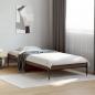 Preview: Bettgestell Braun Eichen-Optik 100x200 cm Holzwerkstoff Metall