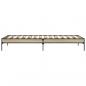 Preview: Bettgestell Sonoma-Eiche 90x200 cm Holzwerkstoff und Metall