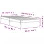 Preview: Bettgestell Sonoma-Eiche 90x200 cm Holzwerkstoff und Metall