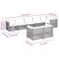 Preview: 8-tlg. Garten-Sofagarnitur mit Kissen Schwarz Poly Rattan