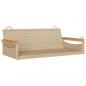 Preview: Hängebank Beige 109x62x40 cm Poly Rattan