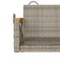 Preview: Hängebank Grau 109x62x40 cm Poly Rattan