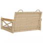 Preview: Hängesessel Beige 63x62x40 cm Poly Rattan