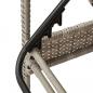 Preview: Sonnenliege mit Auflage Hellgrau 63x200x81 cm Poly Rattan