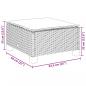 Preview: 4-tlg. Garten-Sofagarnitur mit Kissen Grau Poly Rattan