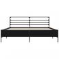 Preview: Bettgestell Schwarz 160x200 cm Holzwerkstoff und Metall