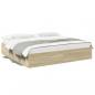 Preview: ARDEBO.de - Bettgestell Sonoma-Eiche 180x200 cm Holzwerkstoff