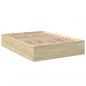 Preview: Bettgestell Sonoma-Eiche 120x200 cm Holzwerkstoff