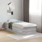 Preview: Bettgestell Grau Sonoma 100x200 cm Holzwerkstoff