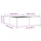 Preview: Bettgestell Schwarz 150x200 cm Holzwerkstoff