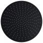 Preview: Regenbrause Edelstahl 40 cm Rund Schwarz