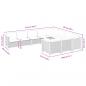 Preview: 10-tlg. Garten-Sofagarnitur mit Kissen Grau Poly Rattan