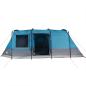 Preview: Tunnelzelt 4 Personen Blau Wasserdicht