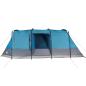 Preview: Tunnelzelt 4 Personen Blau Wasserdicht