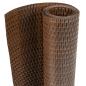 Preview: Balkon-Sichtschutz Braun und Schwarz 1000x80 cm Poly Rattan