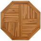 Preview: Tischplatte 70x70x2,5 cm Achteckig Massivholz Teak