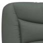 Preview: Bett mit Matratze Dunkelgrau 200x200 cm Stoff