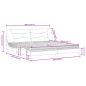 Preview: Bett mit Matratze Dunkelgrau 200x200 cm Stoff